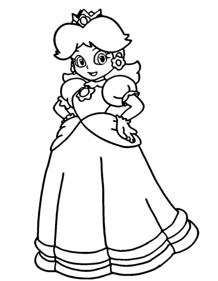 Prinzessin Daisy kostenlos basisch