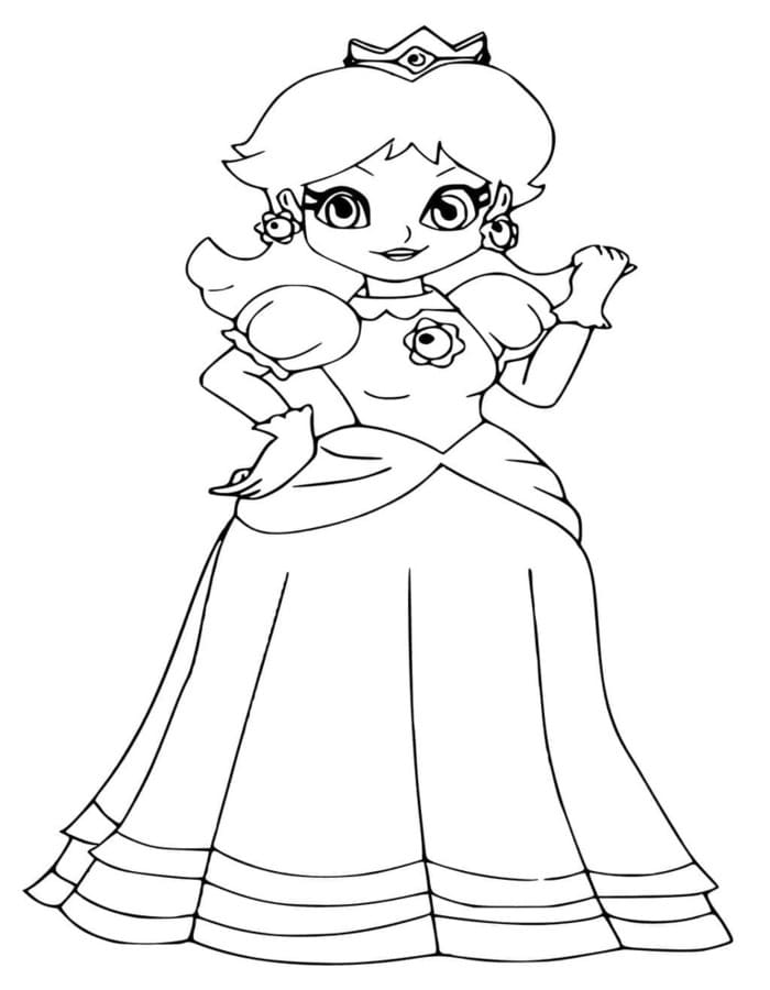 Prinzessin Daisy kostenlos druckbare basisch