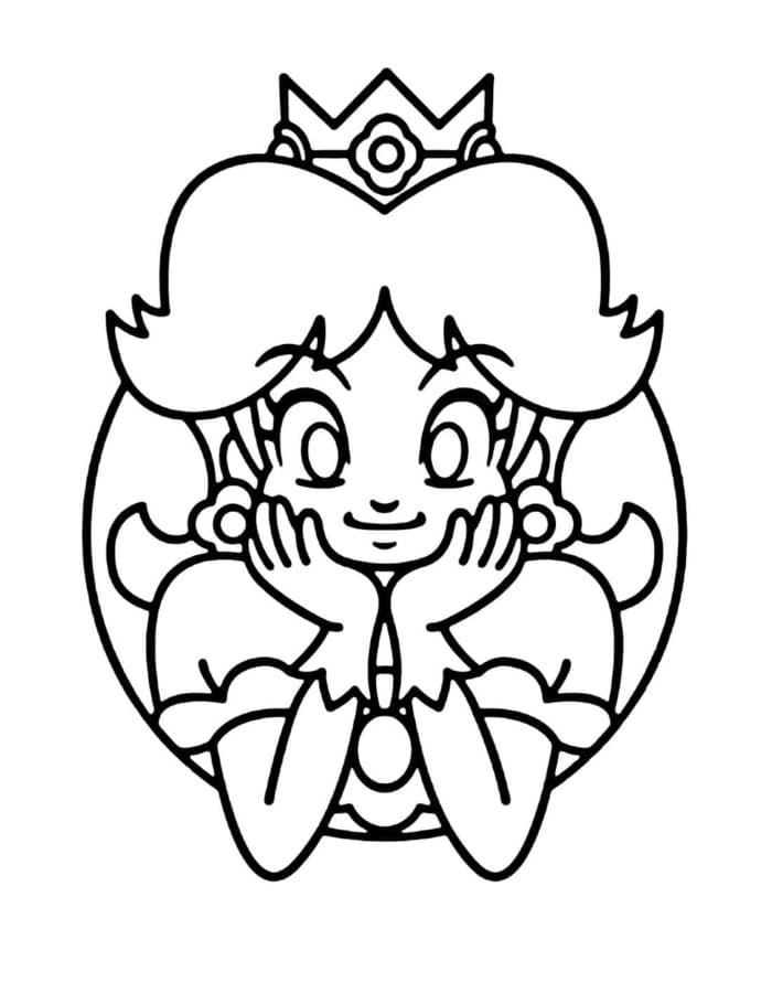 Prinzessin Daisy ausmalbilder
