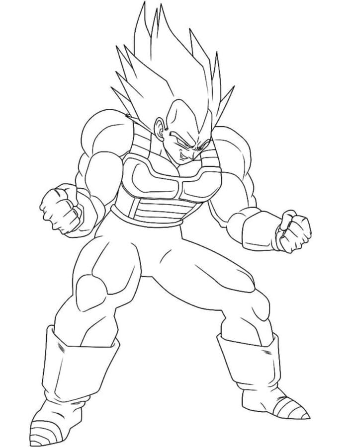 Vegeta ausmalbilder