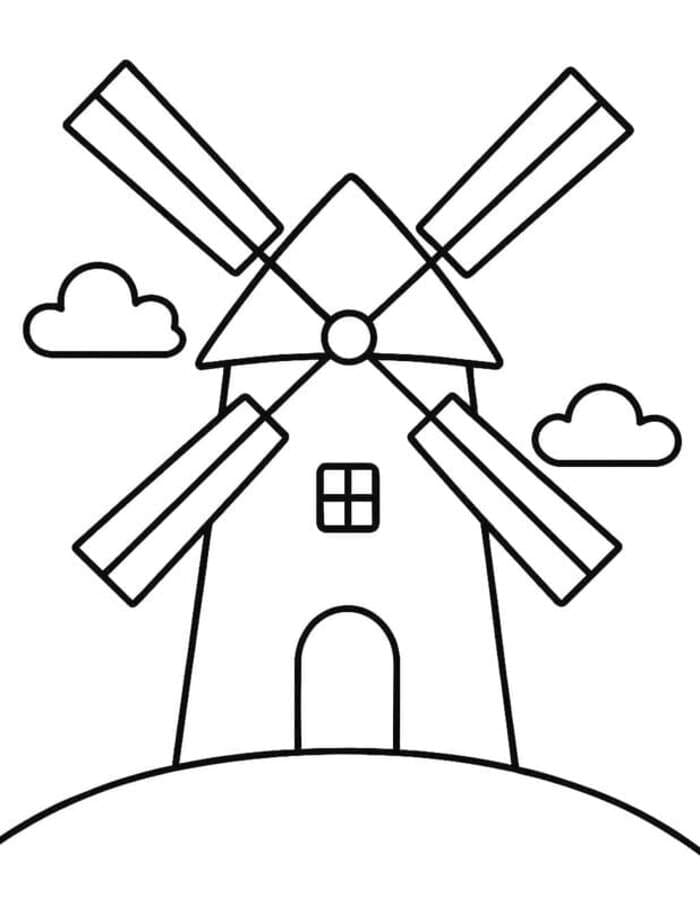 Windmühle kostenlos druckbare für Kinder