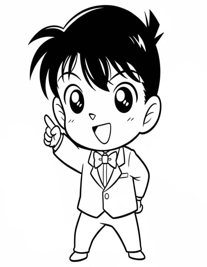 Zeichne Chibi druckbare basisch