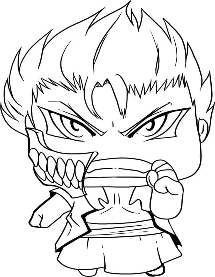 Zeichne Chibi zum Ausdrucken