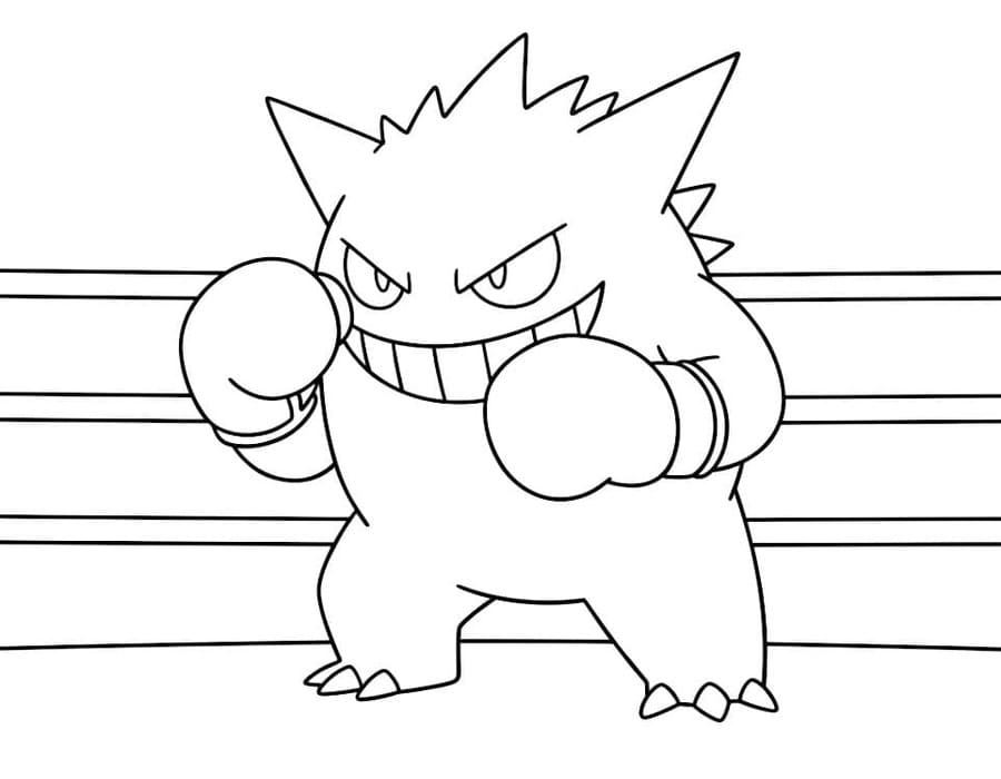 Zeichne Gengar einfach