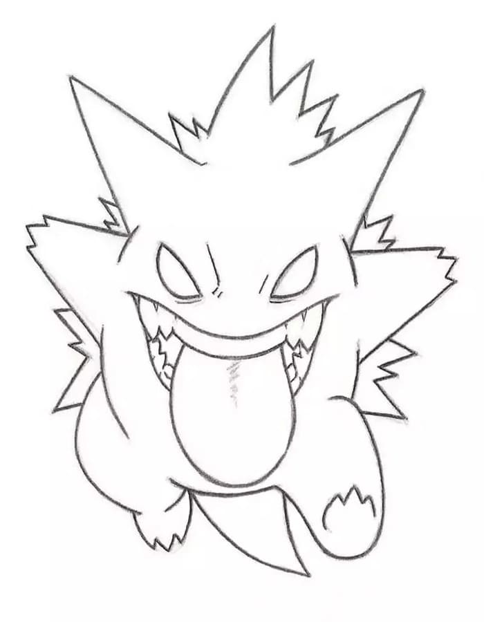 Gengar ausmalbilder