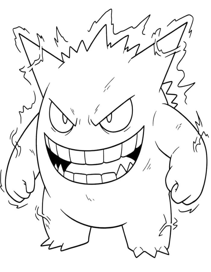 Zeichne Gengar kostenlos