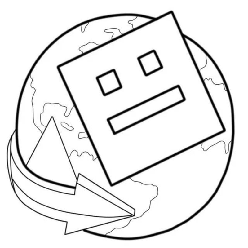 Zeichne Geometry Dash basisch
