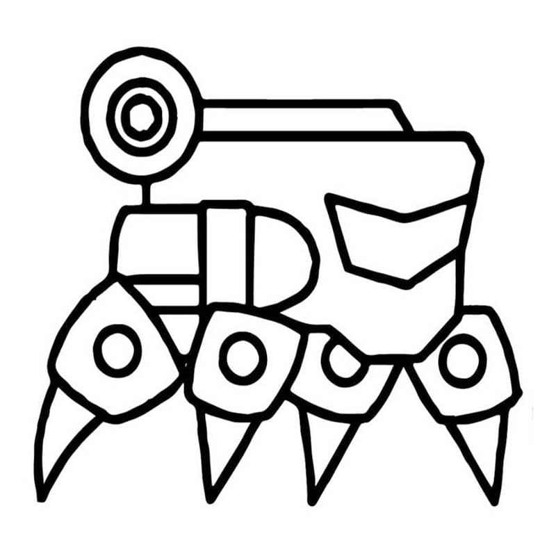 Zeichne Geometry Dash zum Ausdrucken für Kinder