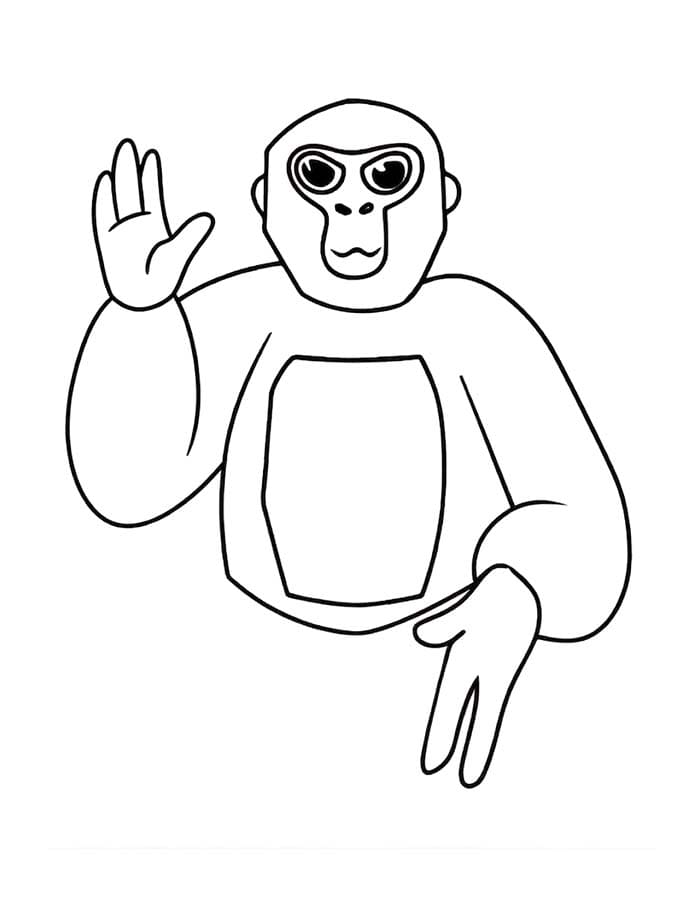 Zeichne Gorilla Tag