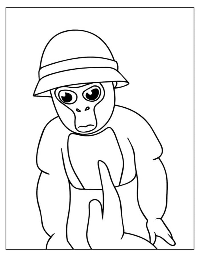 Zeichne Gorilla Tag basisch