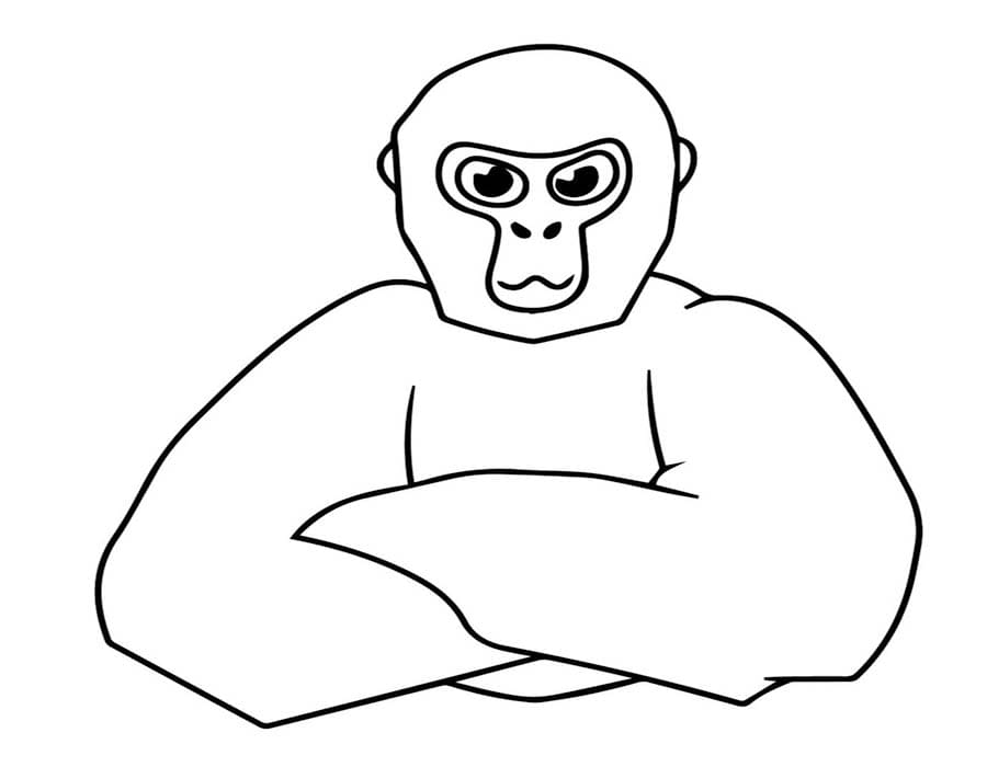 Zeichne Gorilla Tag druckbare für Kinder