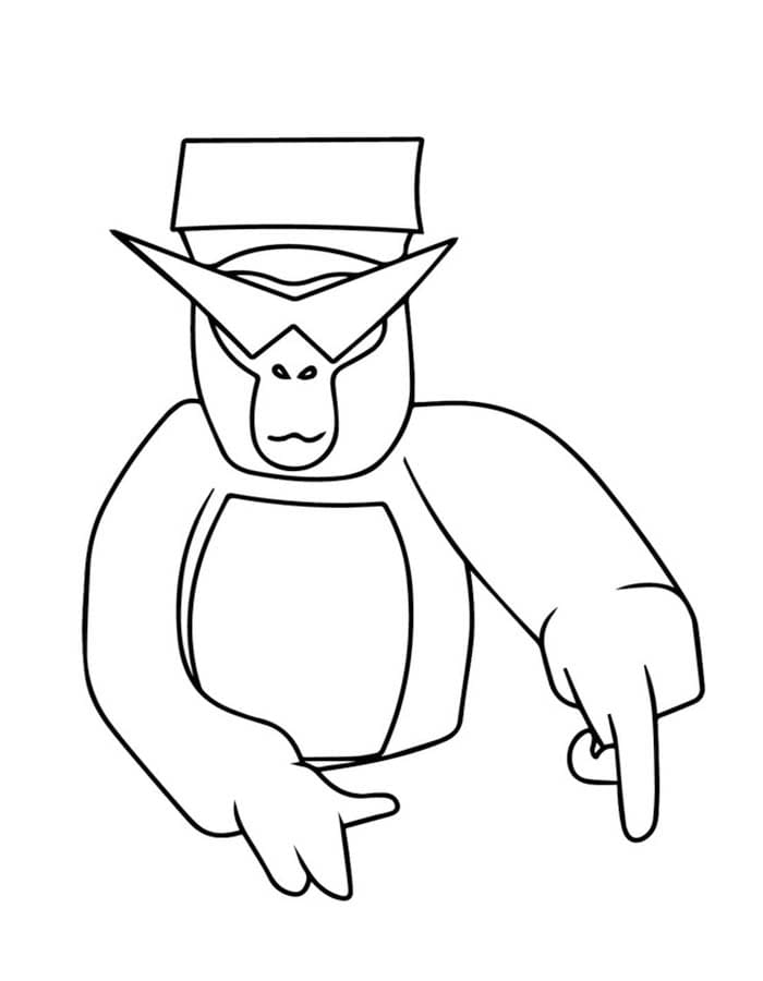Zeichne Gorilla Tag für Kinder