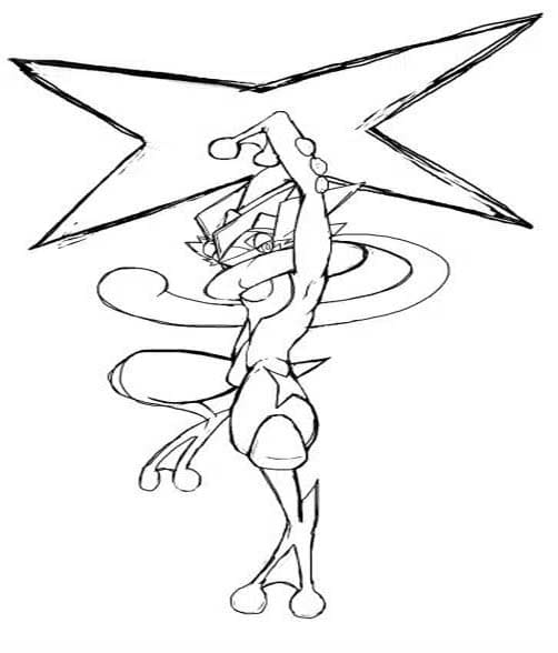 Zeichne Greninja basisch