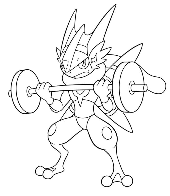 Zeichne Greninja kostenlos einfach