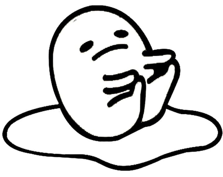 Zeichne Gudetama druckbare