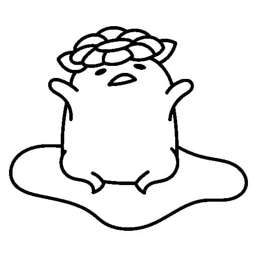 Zeichne Gudetama druckbare für Kinder