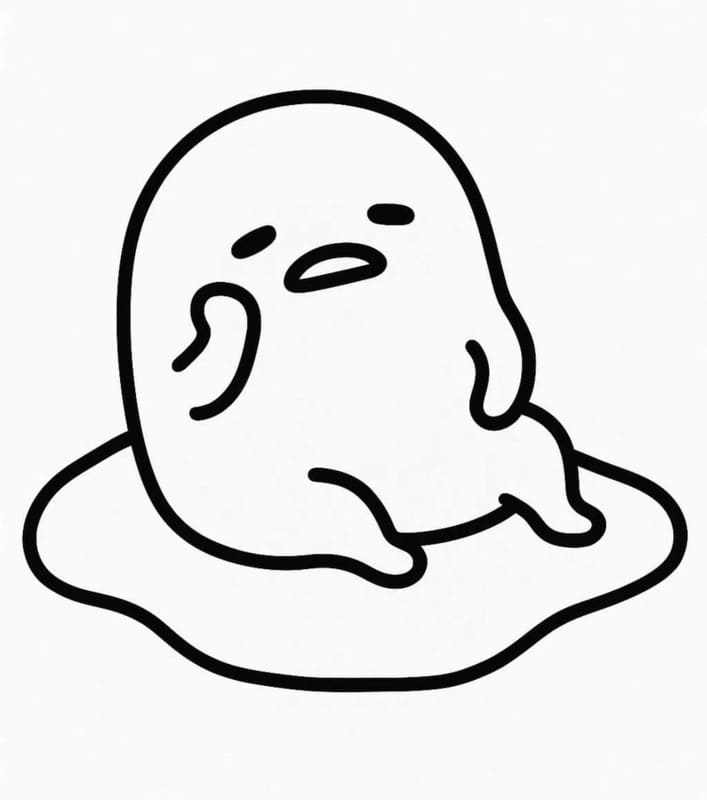 Gudetama ausmalbilder