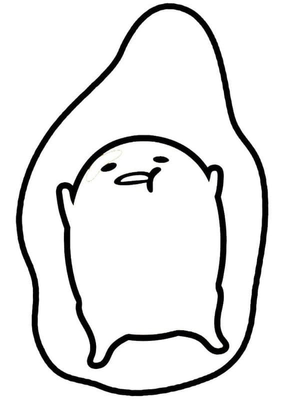Zeichne Gudetama kostenlos basisch