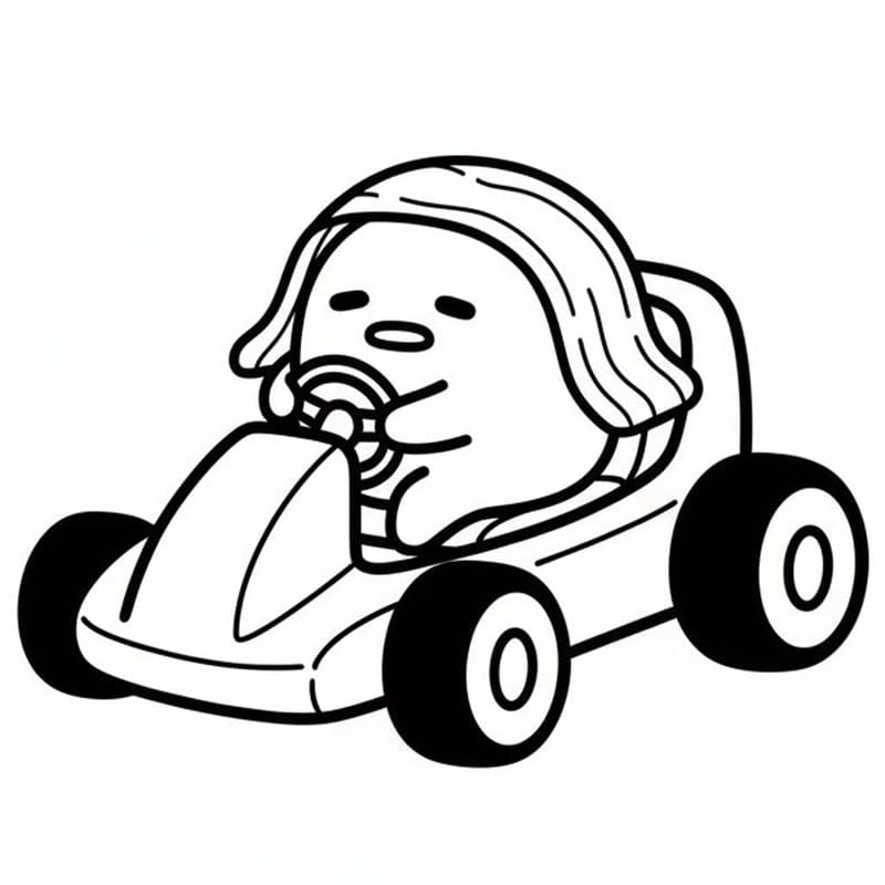 Zeichne Gudetama kostenlos druckbare