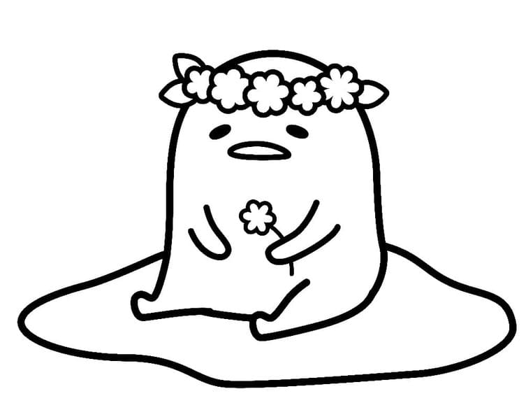 Zeichne Gudetama zum Ausdrucken