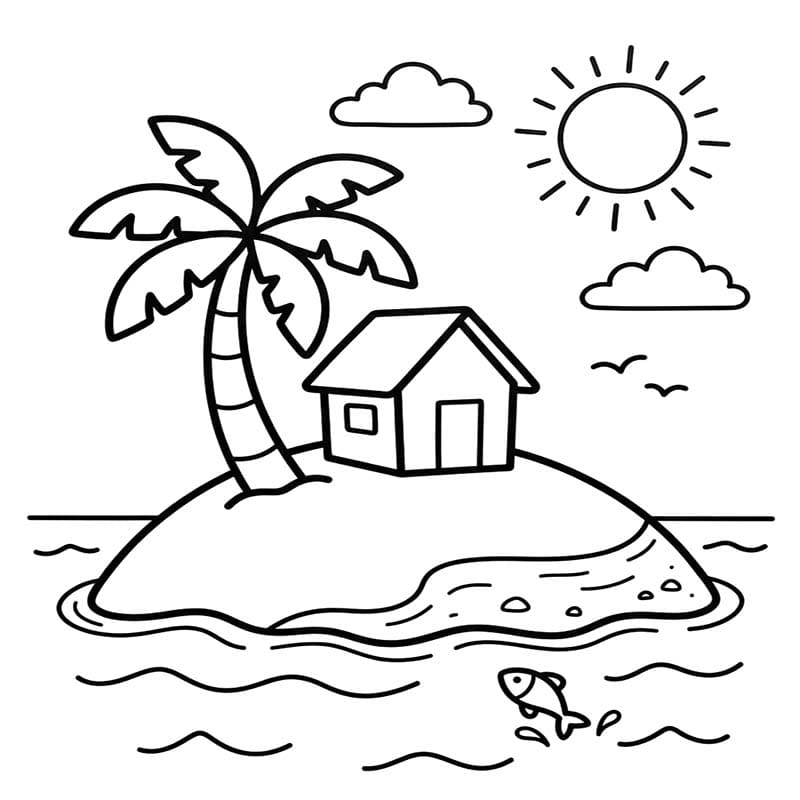 Zeichne Insel basisch