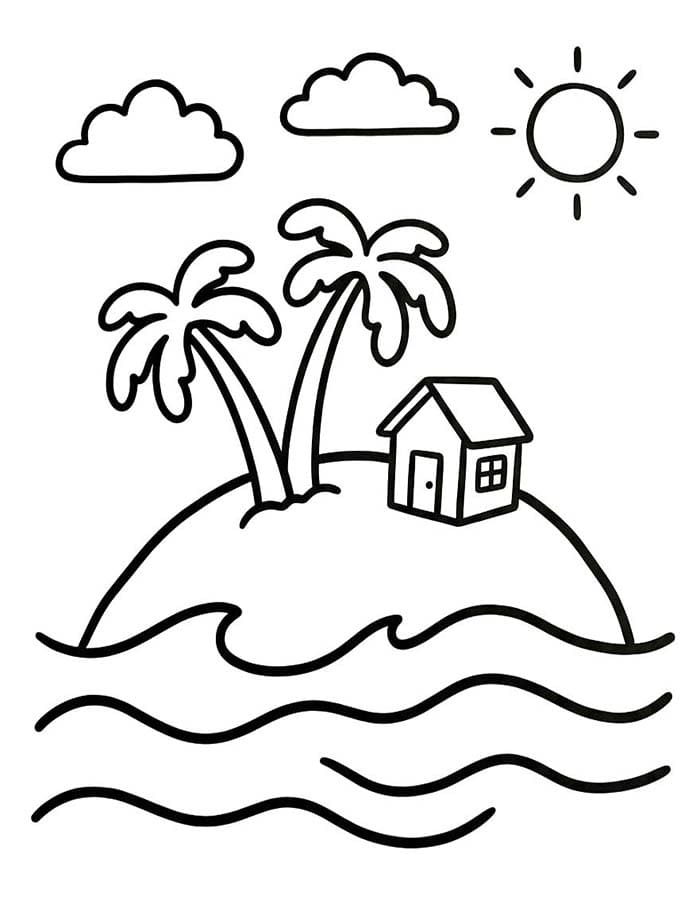 Zeichne Insel kostenlos