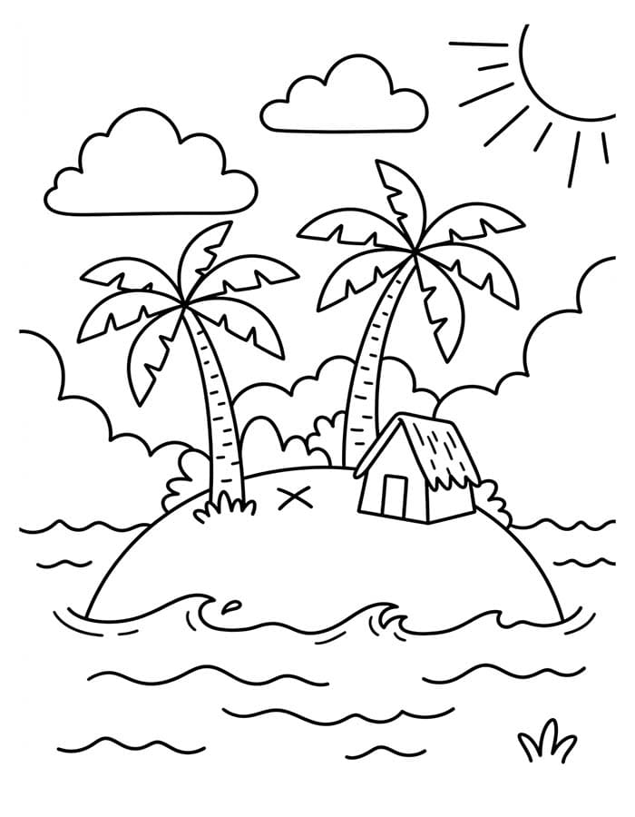 Zeichne Insel kostenlos basisch