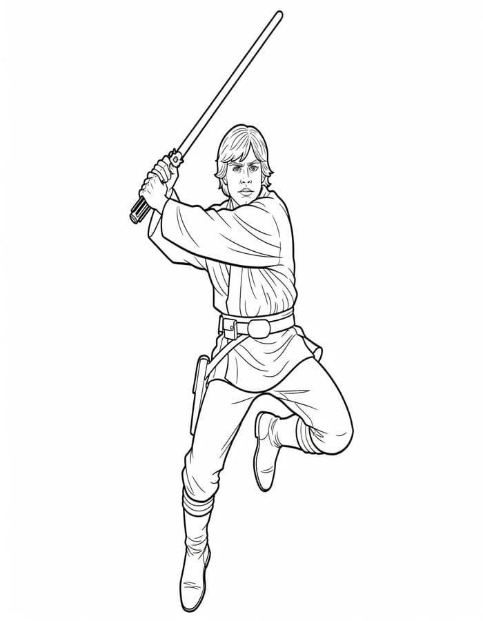 Zeichne Luke Skywalker