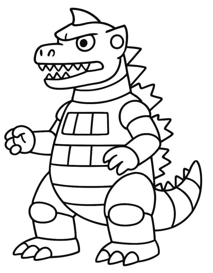 Zeichne Mechagodzilla