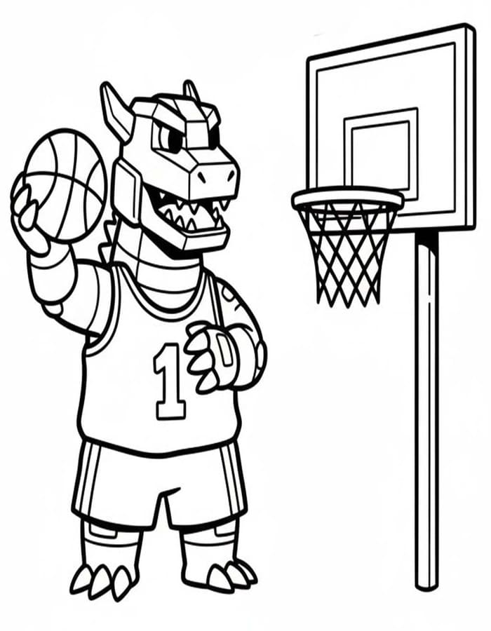 Zeichne Mechagodzilla einfach