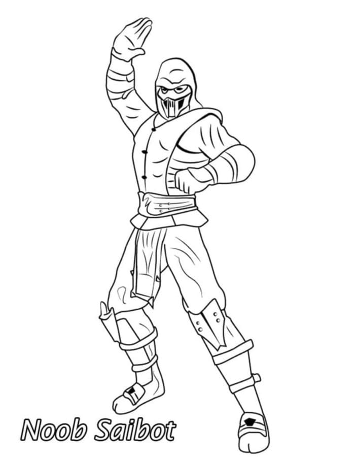 Zeichne Mortal Kombat kostenlos druckbare