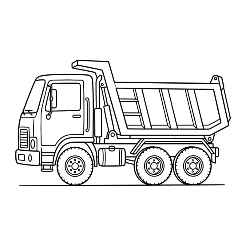 Muldenkipper coloring pages