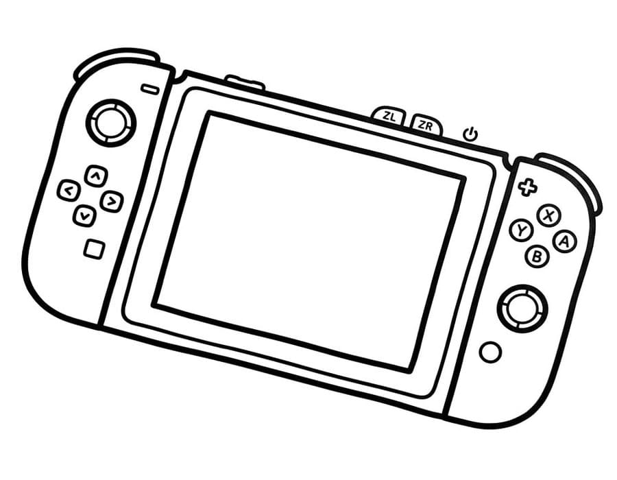 Zeichne Nintendo Switch für Kinder