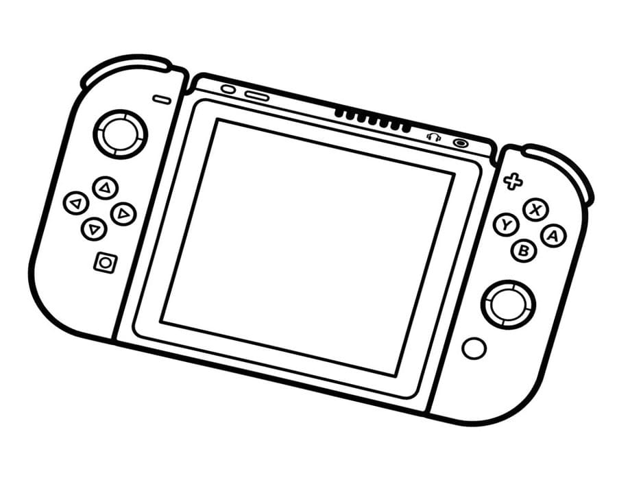 Zeichne Nintendo Switch zum Ausdrucken