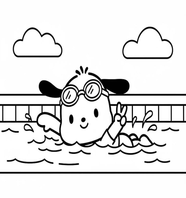 Zeichne Pochacco kostenlos druckbare einfach