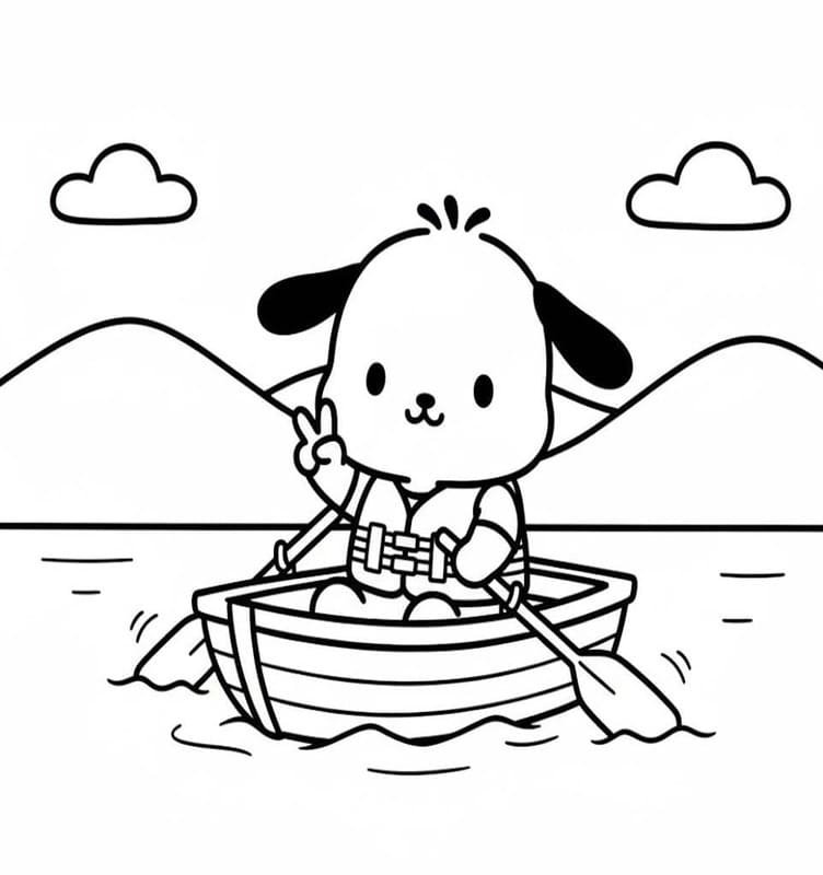 Zeichne Pochacco zum Ausdrucken