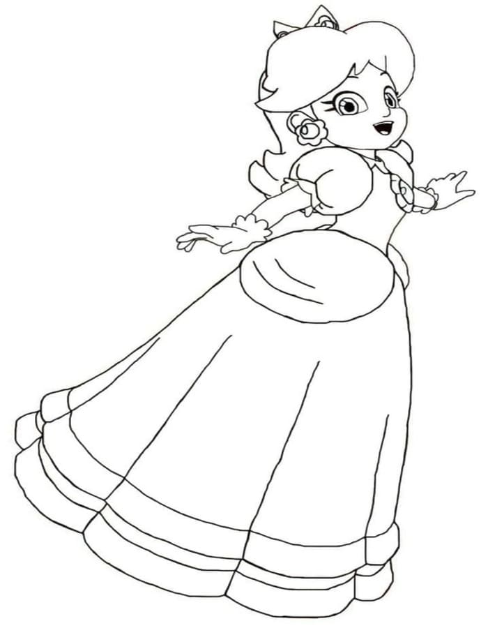 Zeichne Prinzessin Daisy