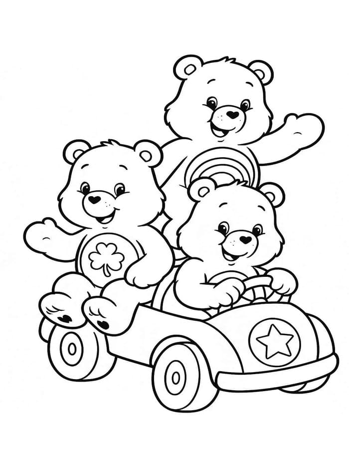 Die Glücksbärchis zum Ausdrucken für Kinder