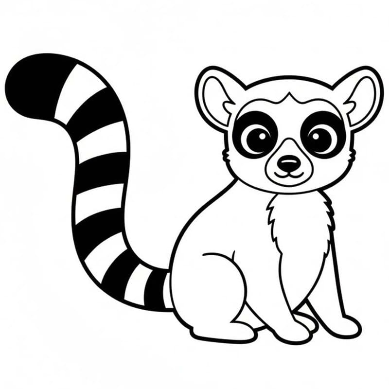 Druckbare Lemur