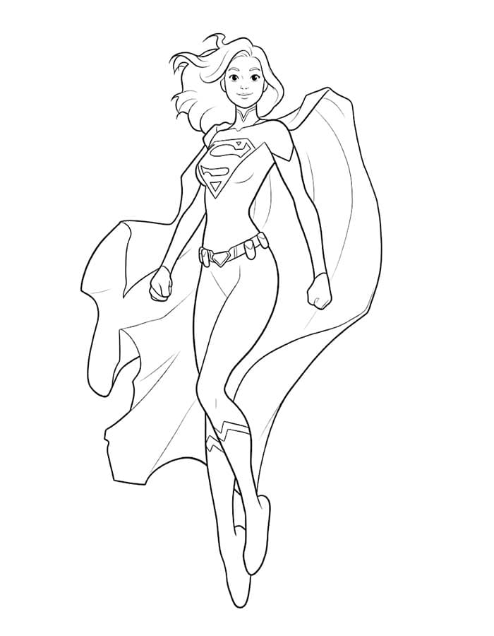 Druckbare Supergirl