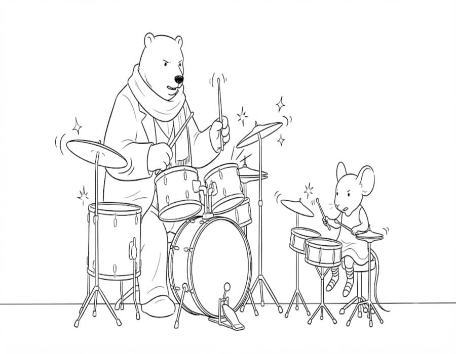 Ernest und Celestine druckbare basisch