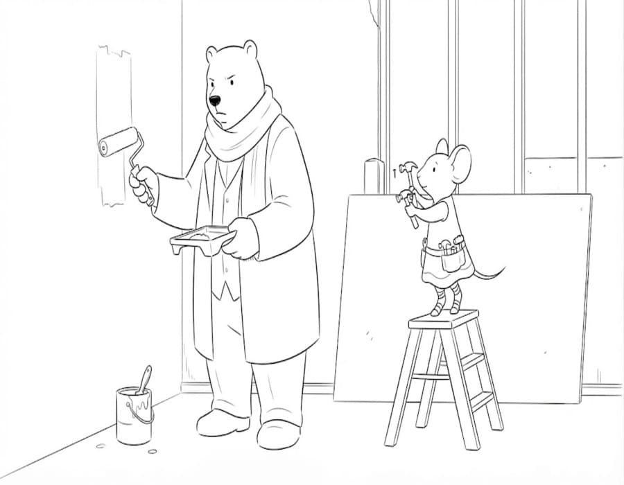 Ernest und Celestine druckbare für Kinder