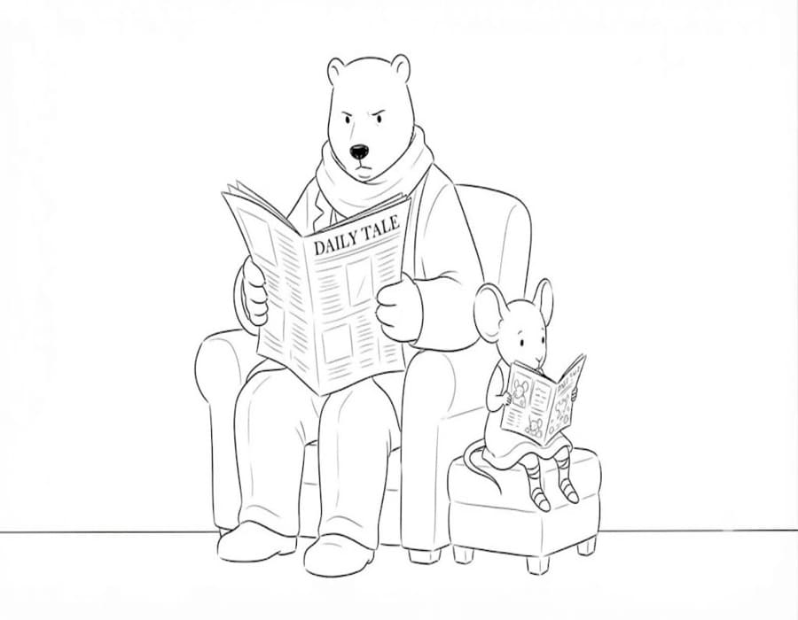 Ernest und Celestine zum Ausdrucken für Kinder