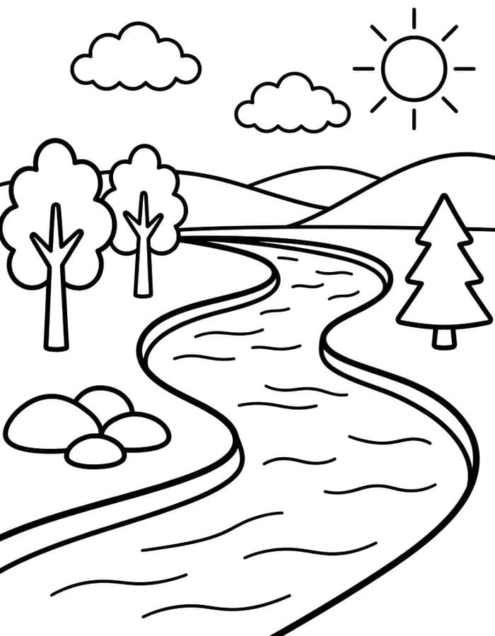 Fluss für Kinder