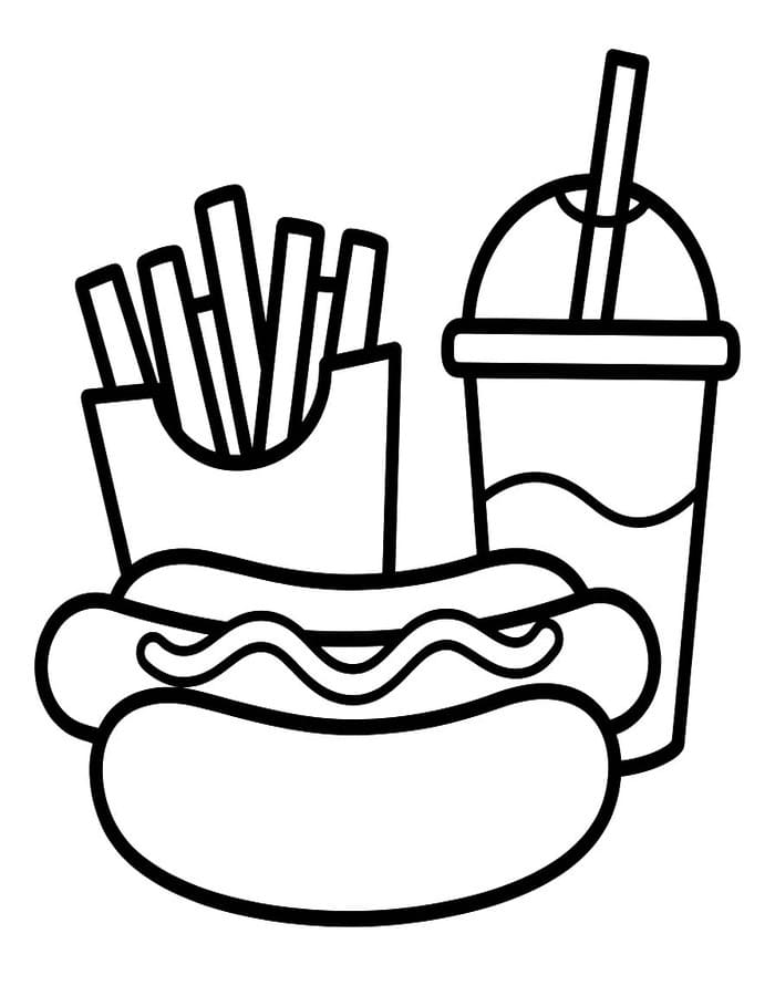 Hotdog druckbare für Kinder