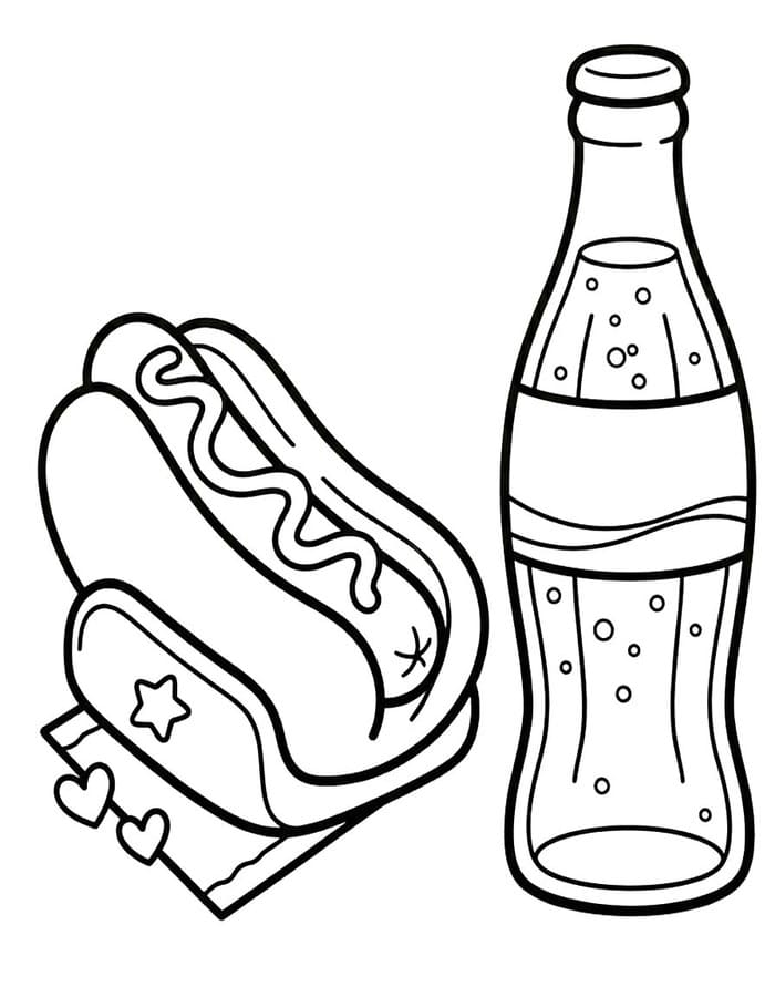 Hotdog kostenlos druckbare basisch