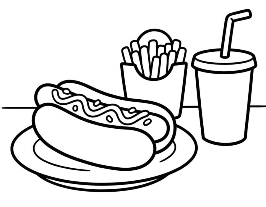 Hotdog zum Ausdrucken