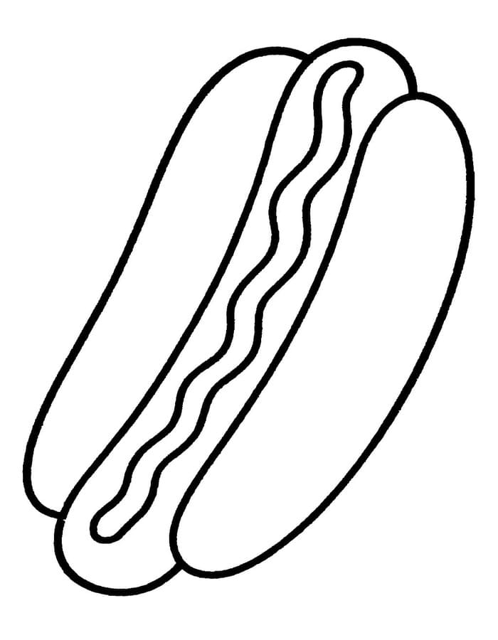 Hotdog zum Ausdrucken für Kinder