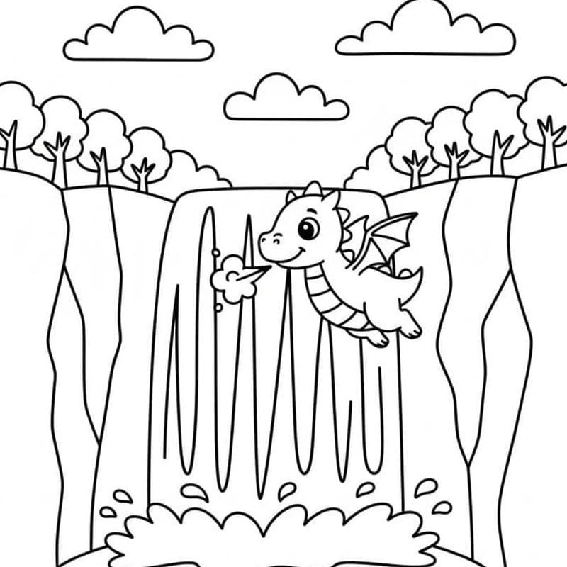 Kostenlos Druckbare Wasserfall