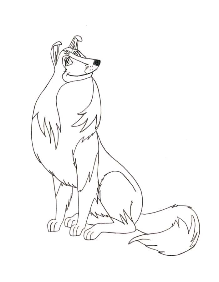 Lassie druckbare schlicht